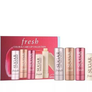 Fresh Cosmetics “Color & Care Lip Collection” Lip Balm set. 4 lip balms included